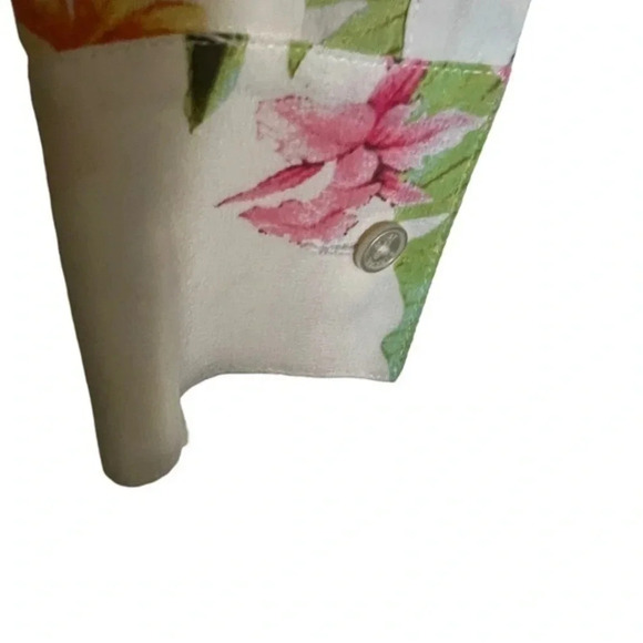 TOMMY Bahama Tropical Vacation‎ Cruise Silk Resort Wear Blouse Small Small - Picture 5 of 7